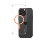 CARE by PanzerGlass® Flagship Case Transparent Urban Combat Pfirsich MagSafe für iPhone 16 Pro Max