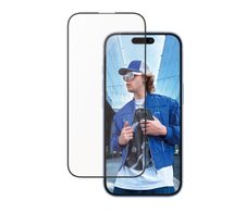 PanzerGlass® Displayschutz Aluminum Rahmen für iPhone 16 & iPhone 15 - Ultra-Wide Fit