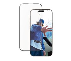 PanzerGlass® Displayschutz Aluminum Rahmen für iPhone 16 Pro Max - Ultra-Wide Fit
