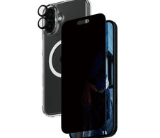 PanzerGlass® 3-in-1 Privacy Protection Schutzset für iPhone 16 Plus