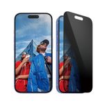 PanzerGlass® Privacy Displayschutz für iPhone 16 & 15 - Ultra-Wide Fit