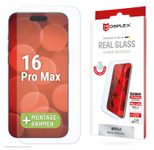 DISPLEX Panzerglas 2D/ Clear (10H) für Apple iPhone 16 Pro Max