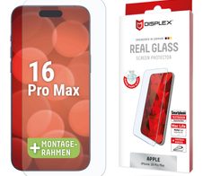 DISPLEX Panzerglas 2D/ Clear (10H) für Apple iPhone 16 Pro Max