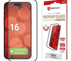 DISPLEX Premium Panzerglas (Full Cover, 10H) für Apple iPhone 16