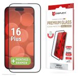 DISPLEX Premium Panzerglas (Full Cover, 10H) für Apple iPhone 16 Plus