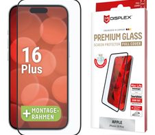 DISPLEX Premium Panzerglas (Full Cover, 10H) für Apple iPhone 16 Plus