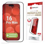 DISPLEX Premium Anti-Reflex Panzerglas (super-entspiegelt, FC, 10H) für Apple iPhone 16 Pro Max