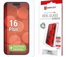 DISPLEX Panzerglas (10H) + Schutzhülle für Apple iPhone 16 Plus