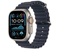 Apple Watch Ultra 2 Titanium (Cellular) 49mm Titaniumgehäuse natur, Ocean Armband marine