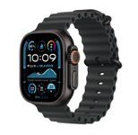 Apple Watch Ultra 2 Titanium (Cellular) 49mm Titaniumgehäuse schwarz, Ocean Armband schwarz