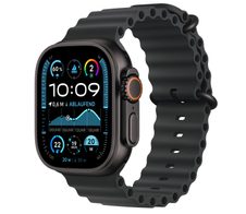 Apple Watch Ultra 2 Titanium (Cellular) 49mm Titaniumgehäuse schwarz, Ocean Armband schwarz
