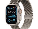 Apple Watch Ultra 2 Titanium (Cellular) 49mm Titaniumgehäuse natur, Milanaise Titan Armband natur (M)