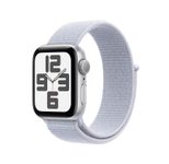 Apple Watch SE (GPS) 40mm Aluminiumgehäuse silber, Sport Loop Armband blaue Wolke