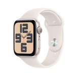 Apple Watch SE (GPS) 44mm Aluminiumgehäuse polarstern, Sportarmband polarstern (S/M)