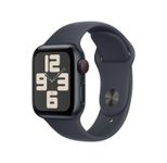 Apple Watch SE (GPS + Cellular) 40mm Aluminiumgehäuse mitternacht, Sportarmband mitternacht (M/L)