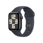 Apple Watch SE (GPS + Cellular) 40mm Aluminiumgehäuse mitternacht, Sportarmband mitternacht (M/L)