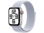 Apple Watch SE (GPS + Cellular) 40mm Aluminiumgehäuse silber, Sport Loop Armband blaue Wolke