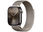 Apple Watch Series 10 Titan Natur (GPS + Cellular) 42mm (Milanaise Armband natur)