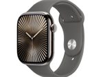 Apple Watch Series 10 Titan Natur (GPS + Cellular) 46mm (Sportarmband steingrau) M/L