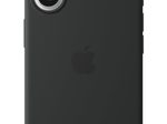 Apple Silikon Case iPhone 16 mit MagSafe (schwarz)