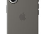 Apple Silikon Case iPhone 16 mit MagSafe (steingrau)
