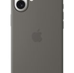 Apple Silikon Case iPhone 16 Plus mit MagSafe (steingrau)