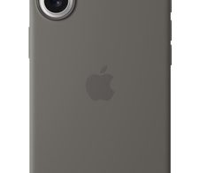 Apple Silikon Case iPhone 16 Plus mit MagSafe (steingrau)