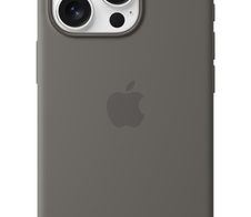 Apple Silikon Case iPhone 16 Pro mit MagSafe (steingrau)