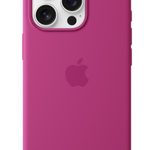 Apple Silikon Case iPhone 16 Pro mit MagSafe (fuchsia)