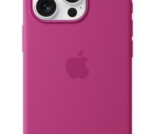 Apple Silikon Case iPhone 16 Pro mit MagSafe (fuchsia)