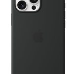 Apple Silikon Case iPhone 16 Pro Max mit MagSafe (schwarz)