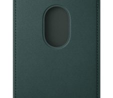 Apple iPhone Feingewebe Wallet mit MagSafe (dunkelgrün)