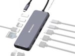 Verbatim Hub - 2x HDMI, 1x VGA, 7x USB, 1x Gigabit Ethernet