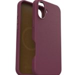 OtterBox Symmetry Cactus Leather Apple iPhone 16 Plus Maroon Bells - red