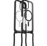 OtterBox React Necklace MagSafe Apple iPhone 16 Black Crystal - clear/black
