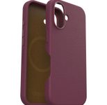OtterBox Symmetry Cactus Leather Apple iPhone 16 Maroon Bells - red
