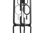 OtterBox React Necklace MagSafe Apple iPhone 16 Pro Black Crystal - clear/black