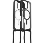 OtterBox React Necklace MagSafe Apple iPhone 16 Pro Black Crystal - clear/black