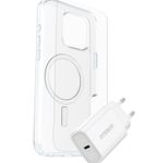 OtterBox KIT Apple iPhone 16 Pro Max (Symmetry Clear MagSafe / Premium Glass / EU USB-C Wall Charger 30W - white)