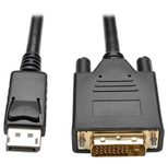 Eaton Tripp Lite Series DisplayPort 1.2 zu DVI Active Adapterkabel (DP mit Verriegelungen auf DVI-D Dual Link Stecker/Stecker), 6 ft. (1.8 m)
