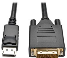 Eaton Tripp Lite Series DisplayPort 1.2 zu DVI Active Adapterkabel (DP mit Verriegelungen auf DVI-D Dual Link Stecker/Stecker), 6 ft. (1.8 m)