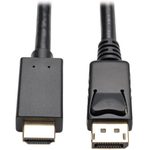 Eaton Tripp Lite Series DisplayPort 1.2 zu HDMI Active Adapterkabel (DP mit Verriegelungen auf HDMI Stecker/Stecker), 4K, 3 ft. (0.9 m)