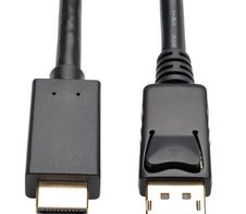 Eaton Tripp Lite Series DisplayPort 1.2 zu HDMI Active Adapterkabel (DP mit Verriegelungen auf HDMI Stecker/Stecker), 4K, 3 ft. (0.9 m)