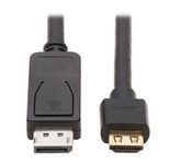 Eaton Tripp Lite Series DisplayPort 1.2 zu HDMI Active Adapterkabel (Stecker/Stecker), 4K 60 Hz, HDR, Secure-Grip Plugs, Schwarz, 10 ft. (3.1 m)