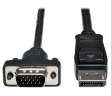 Eaton Tripp Lite Series DisplayPort 1.2 zu VGA Active Adapterkabel (DP mit Verriegelungen auf HD15 Stecker/Stecker), 3 ft. (0.9 m)