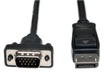 Eaton Tripp Lite Series DisplayPort 1.2 zu VGA Active Adapterkabel (DP mit Verriegelungen auf HD15 Stecker/Stecker), 6 ft. (1.8 m)