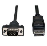 Eaton Tripp Lite Series DisplayPort 1.2 zu VGA Active Adapterkabel (DP mit Verriegelungen auf HD15 Stecker/Stecker), 6 ft. (1.8 m)