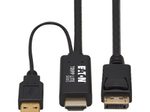 Eaton Tripp Lite Series HDMI zu DisplayPort Active Adapterkabel (Stecker/Stecker) - 4K, USB Power, Schwarz, 1 m (3.3 ft.)