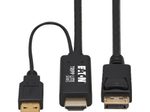 Eaton Tripp Lite Series HDMI zu DisplayPort Active Adapterkabel (Stecker/Stecker) - 4K, USB Power, Schwarz, 2 m (6.6 ft.)
