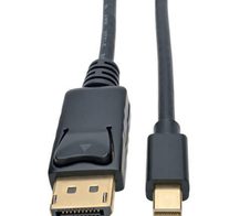 Eaton Tripp Lite Series Mini DisplayPort zu DisplayPort Adapterkabel (Stecker/Stecker), 4K 60 Hz, Schwarz, 3 ft. (0.9 m)